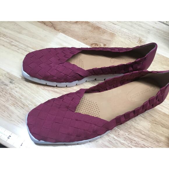 Corso Como Ballet Flats Women's 8M Magenta Woven Elastic Slip-On Classic Comfort - Picture 5 of 8